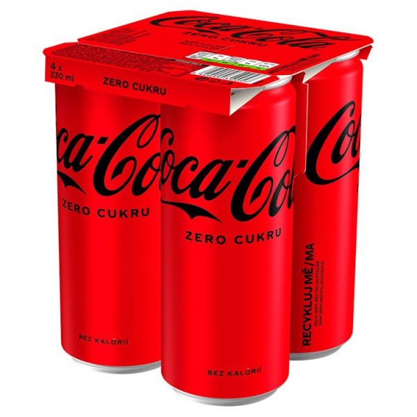 Coca Cola Zero 4x0,33L CAN