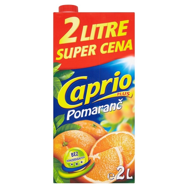 Caprio pomaranč 1+1L gratis