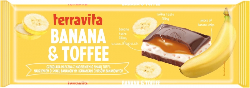 Čok.ml.toffee banana 235gTerravita