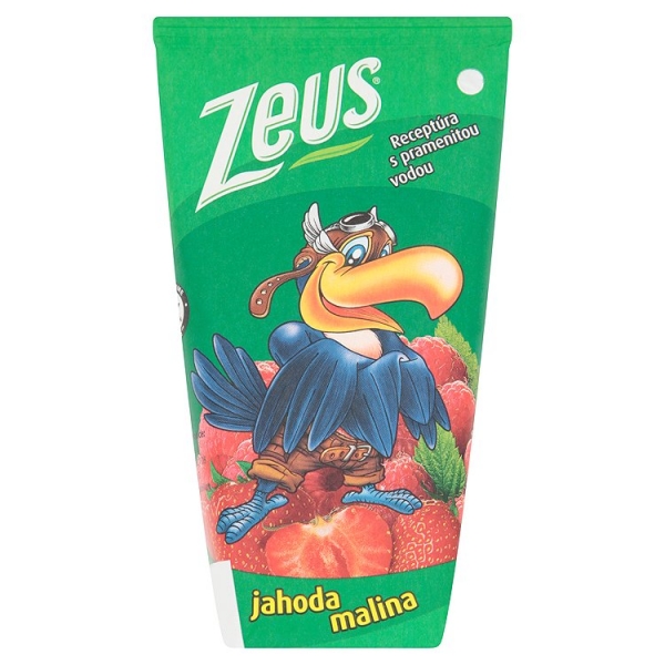 Džús Zeus 0,2L jahoda-mali