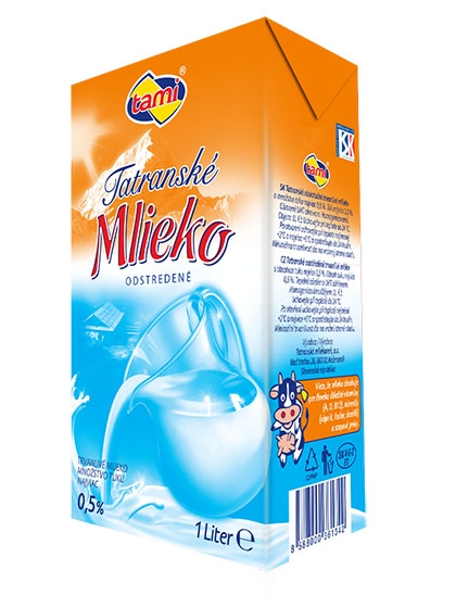 Mlieko trvan.0,5% 1L Tami