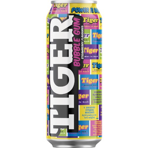 Energ.nápoj Tiger0,5L buble gum