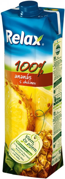 Džús Relax 1L ananás 100%Premium