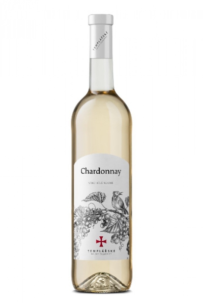 Víno Chardonnay 0,75L Templářske sklepy