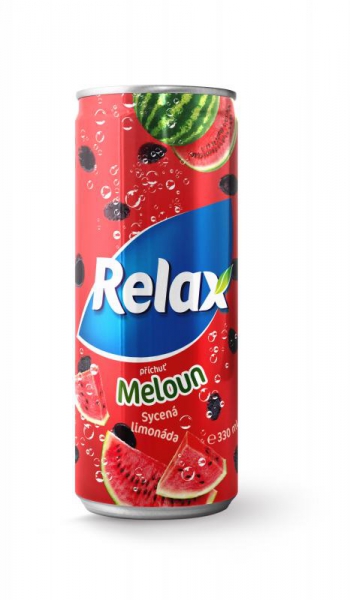 Nápoj Relax 0,33L melón plech